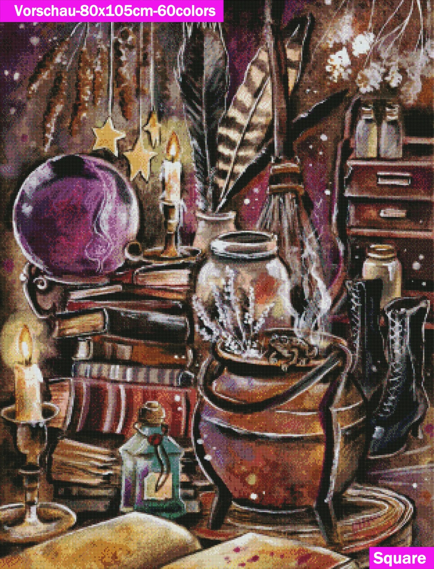 VORBESTELLUNG Diamond Painting MIT eckigen Steine  JX-0005 - Harena`s Artwork "Zaubertrank"