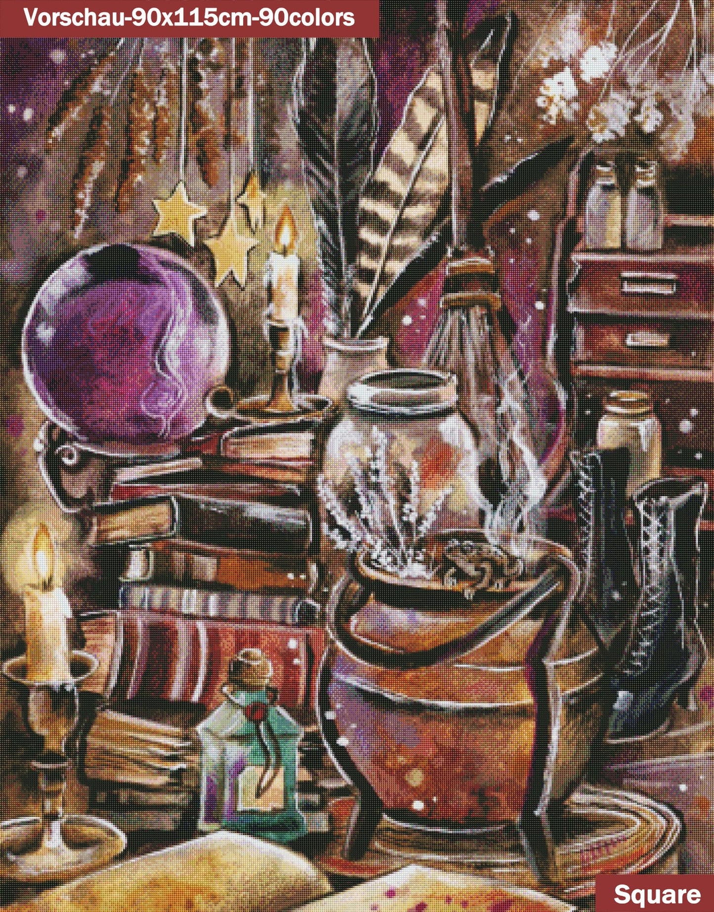 VORBESTELLUNG Diamond Painting MIT eckigen Steine  JX-0005 - Harena`s Artwork "Zaubertrank"