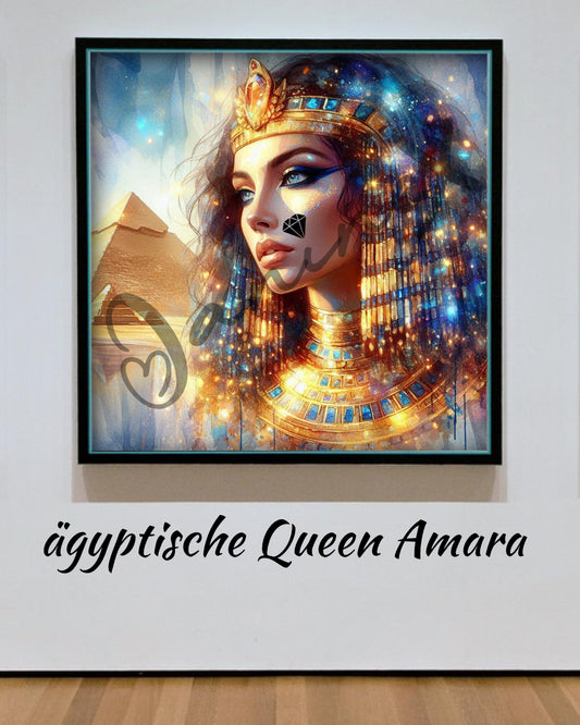 VORBESTELLUNG Diamond Painting ECKIG JXA-007 - ägyptische Queen Amara