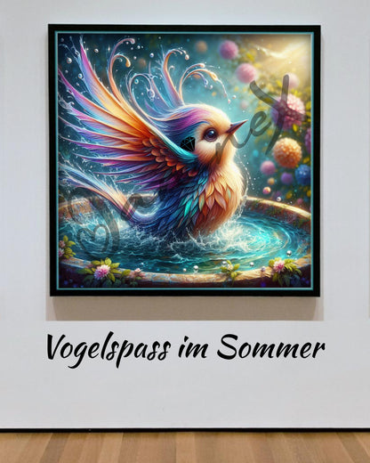 VORBESTELLUNG Diamond Painting ECKIG JXA-009 - Vogelspass im Sommer