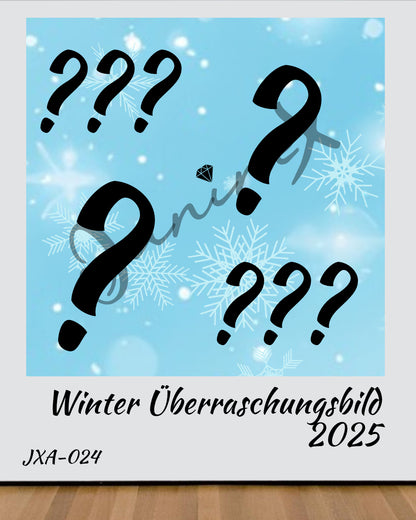 SOFORTKAUF Diamond Painting Winter Ü-Bild 2025 mit eckigen Steine - 50x50 mit 60 Farben