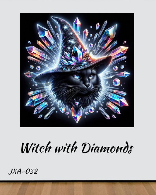 VORBESTELLUNG Diamond Painting ECKIG JXA-032 - Witch with Diamonds