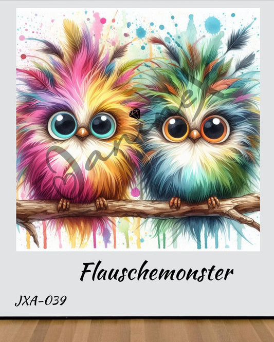 VORBESTELLUNG Diamond Painting ECKIG JXA-039 - Flauschemonster