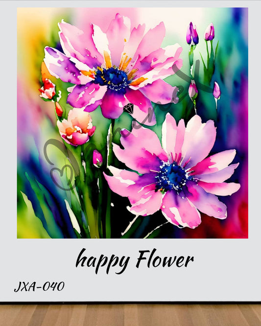 VORBESTELLUNG Diamond Painting ECKIG JXA-040 - happy Flower