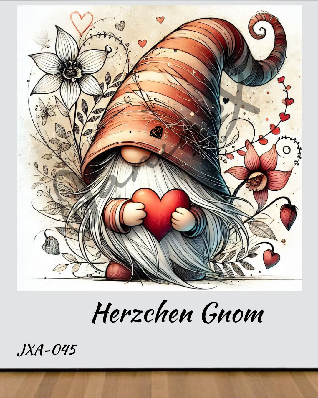 VORBESTELLUNG Diamond Painting ECKIG JXA-045 - Herzchen Gnom