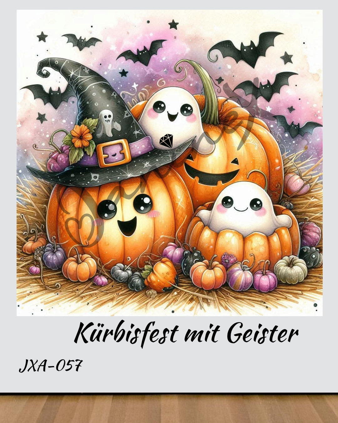 VORBESTELLUNG Diamond Painting ECKIG JXA-057 - Kürbisfest mit Geister