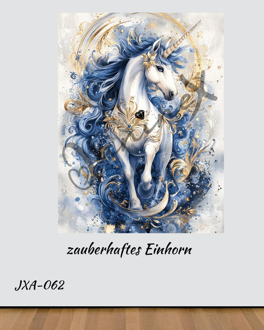 VORBESTELLUNG Diamond Painting ECKIG JXA-062 - zauberhaftes Einhorn