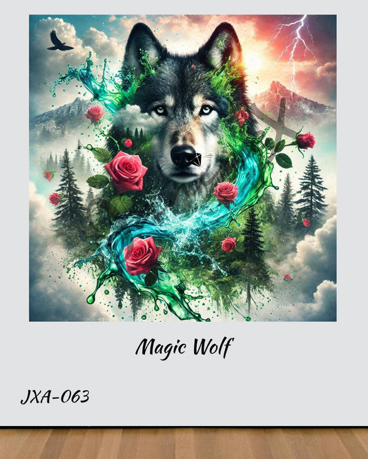 VORBESTELLUNG Diamond Painting ECKIG JXA-063 - magic Wolf