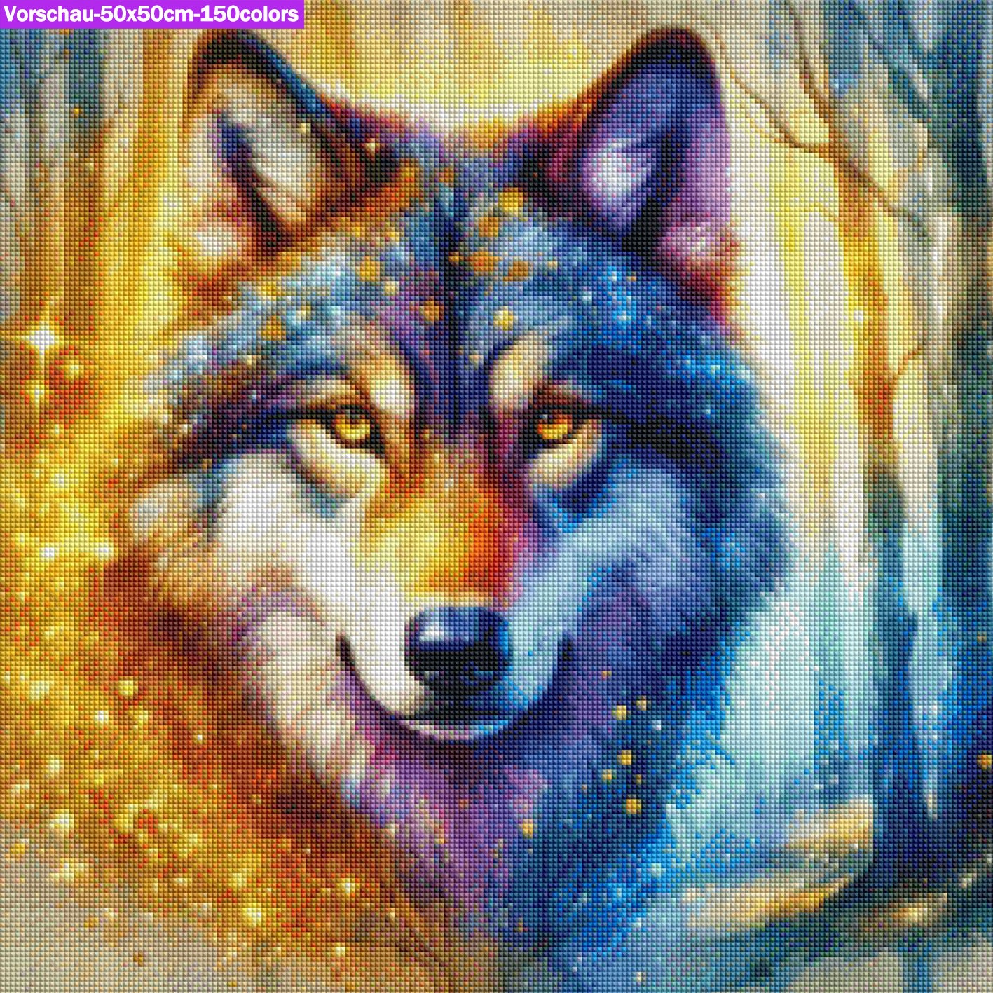 VORBESTELLUNG Diamond Painting ECKIG JXA-064 - light Wolf