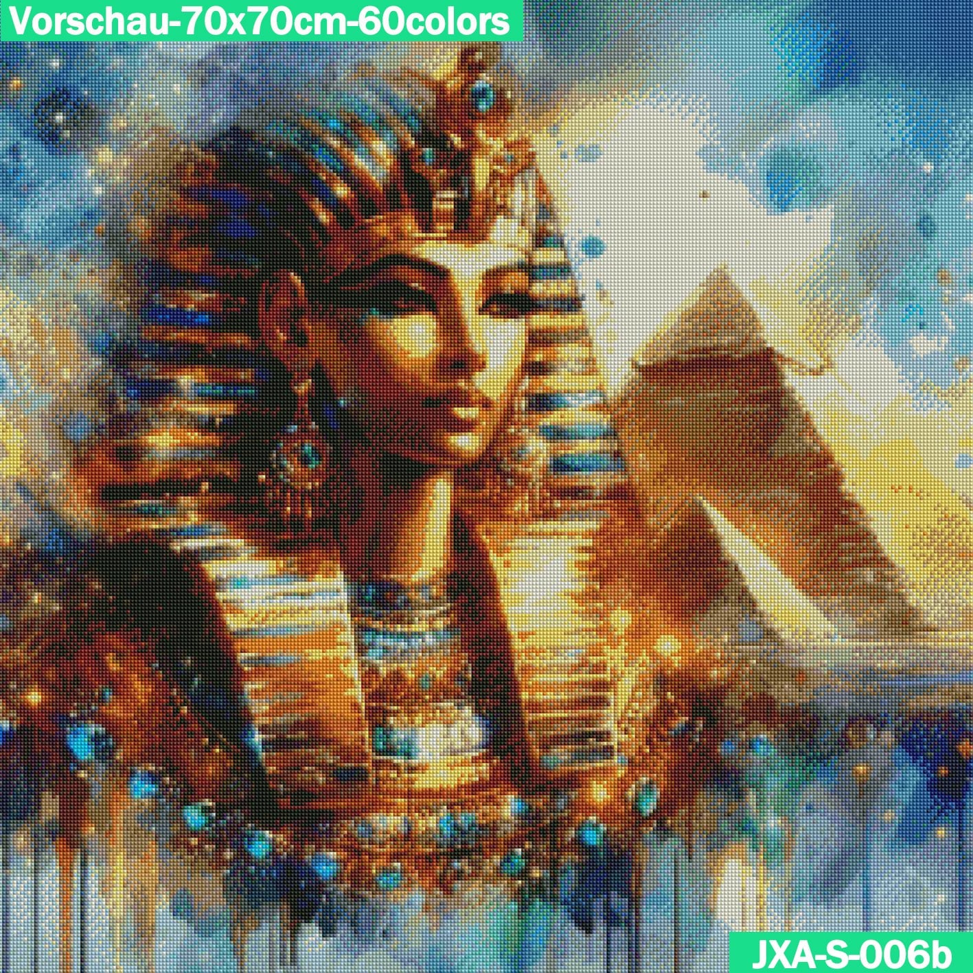 VORBESTELLUNG Diamond Painting ECKIG JXA-006 - ägyptische Queen Aliya