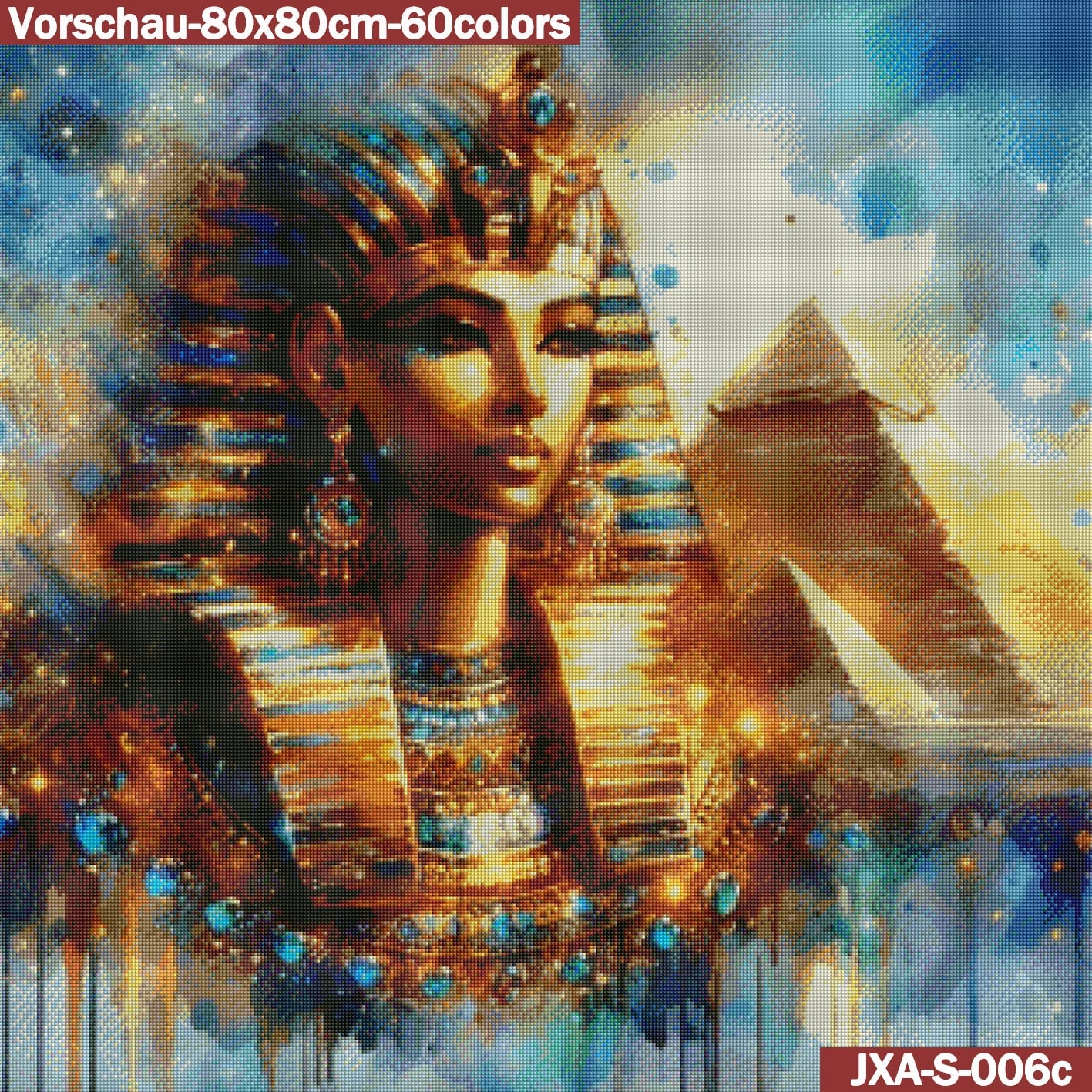 VORBESTELLUNG Diamond Painting ECKIG JXA-006 - ägyptische Queen Aliya