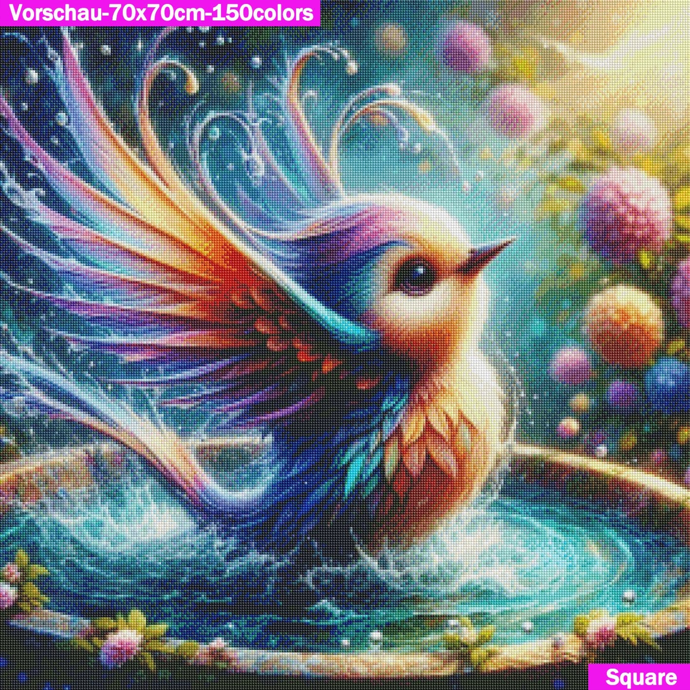 VORBESTELLUNG Diamond Painting ECKIG JXA-009 - Vogelspass im Sommer