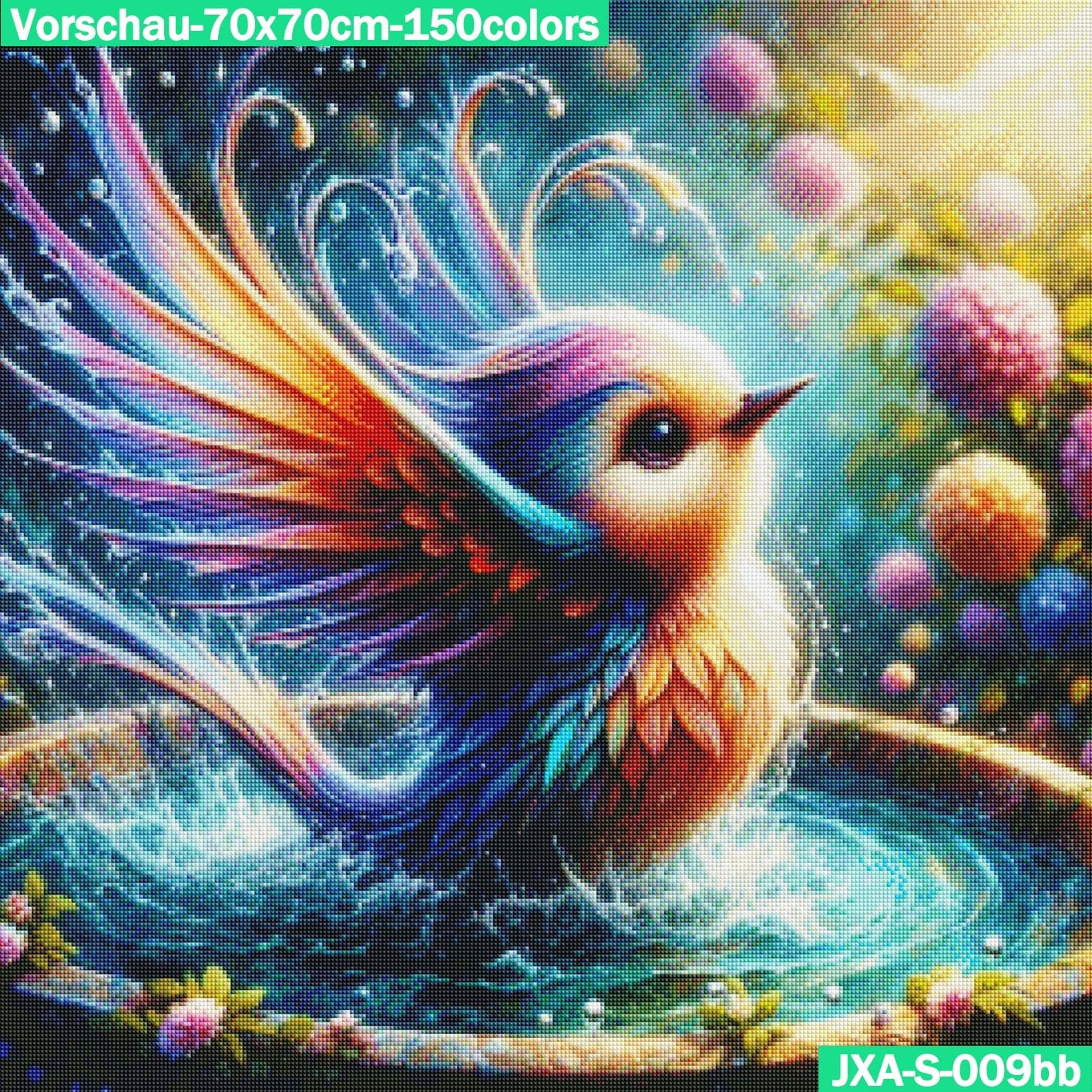 VORBESTELLUNG Diamond Painting ECKIG JXA-009 - Vogelspass im Sommer
