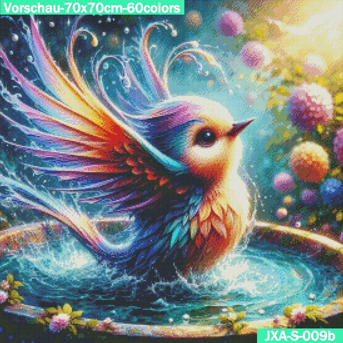 VORBESTELLUNG Diamond Painting ECKIG JXA-009 - Vogelspass im Sommer