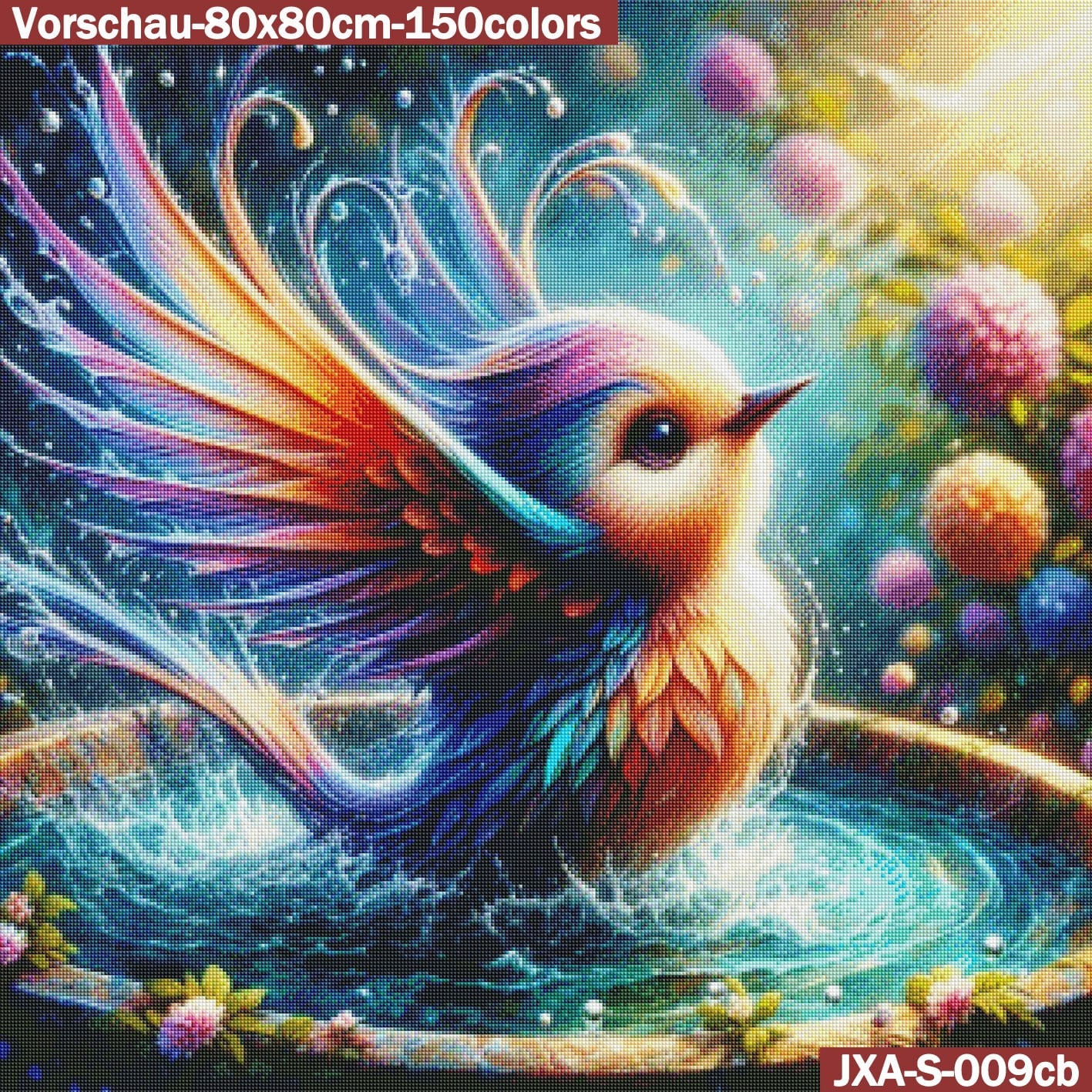VORBESTELLUNG Diamond Painting ECKIG JXA-009 - Vogelspass im Sommer