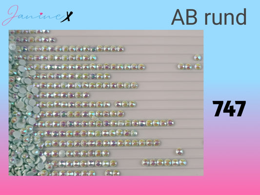 RUND AB Steine  - Farbnummer #747