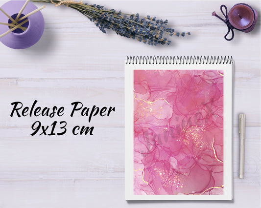 Diamond Painting Motiv Release Paper 9x13 - pinker Marmor