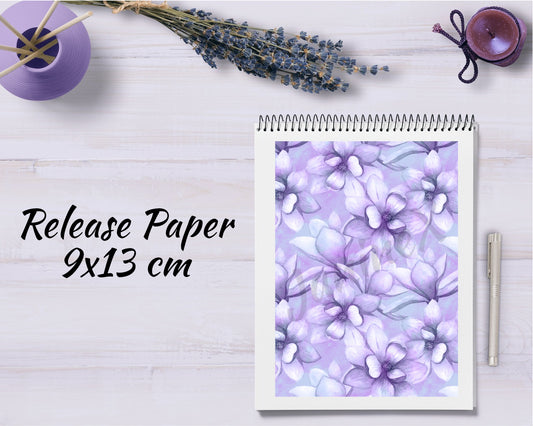 Diamond Painting Motiv Release Paper 9x13 - blaue Blumen