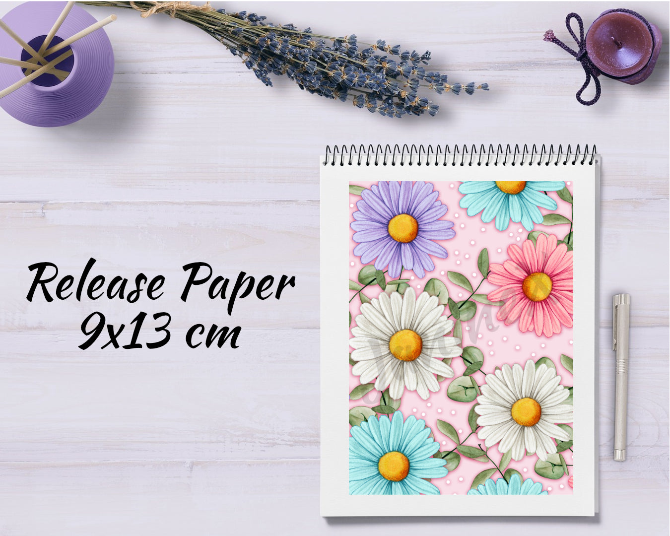 Diamond Painting Motiv Release Paper 9x13 - bunte Blumen