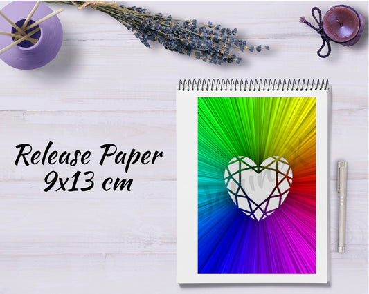 Diamond Painting Motiv Release Paper 9x13 - Herz Diamant