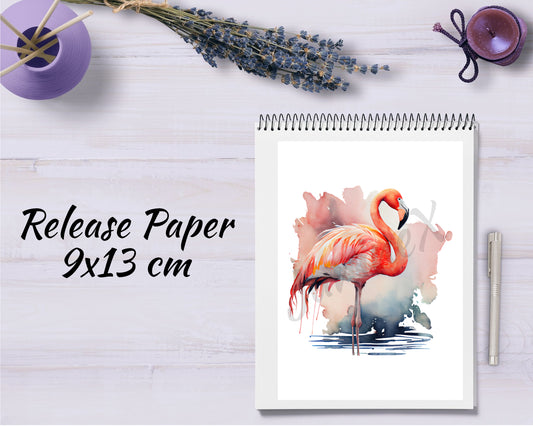 Diamond Painting Motiv Release Paper 9x13 - Flamingo