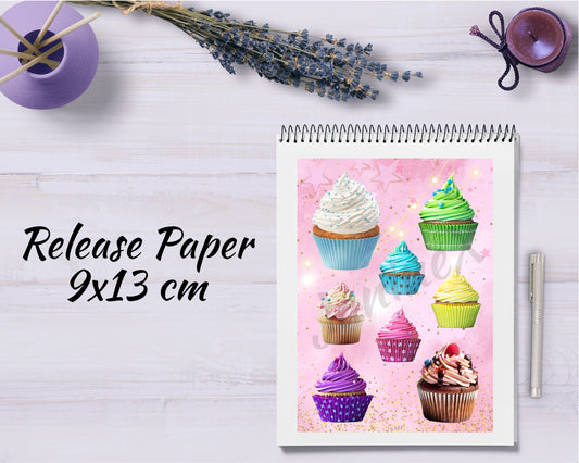 Diamond Painting Motiv Release Paper 9x13 #081 - Cupcakes