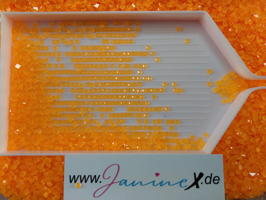 Jelly NEON glow  ECKIG - #003 orange